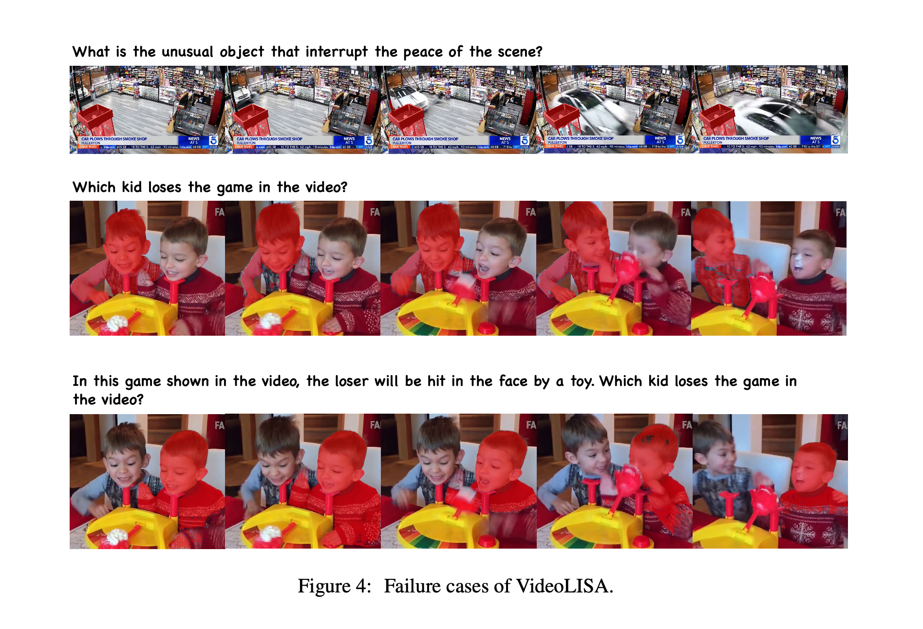 VideoLISA 失败案例